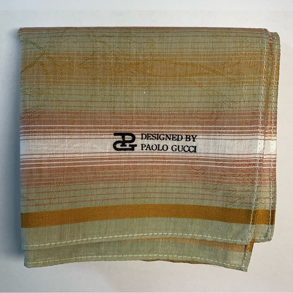Paolo Gucci Striped Handkerchief